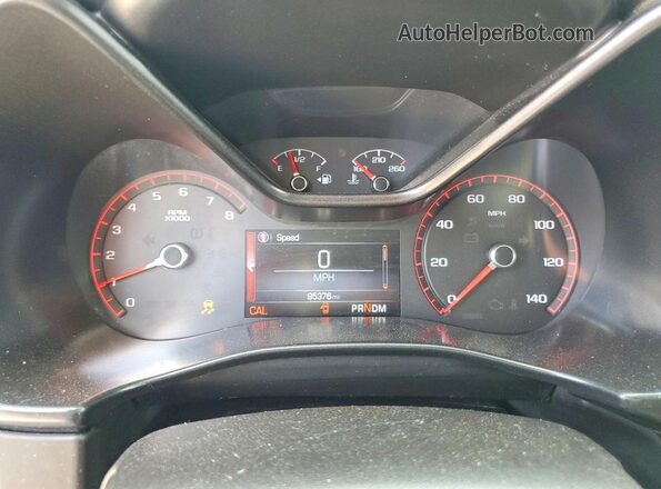 1GTG5CE38G1114451 2016 GMC CANYON Gray Սարքավորումների վահանակի տեսք