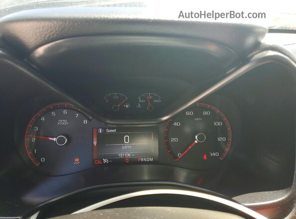 1GTG5CE3XG1115536 2016 GMC CANYON Black Instrument cluster view
