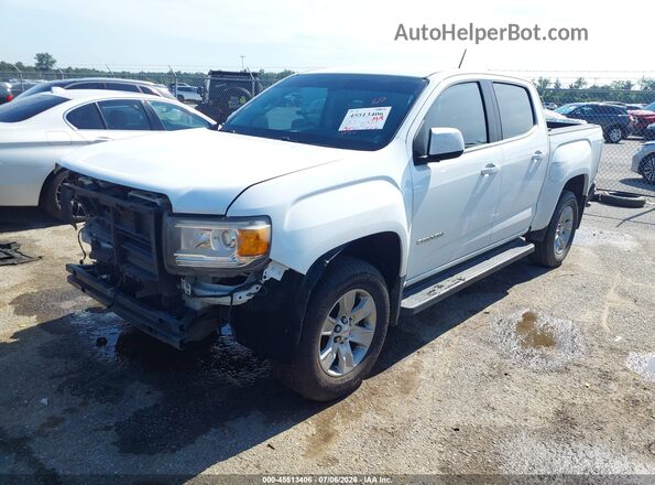 1GTG5CE3XG1335386 2016 GMC CANYON White წინა მარცხენა ხედი სამი მეოთხედიდან
