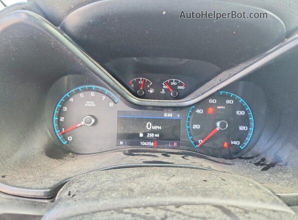 1GTG5CEN2K1129294 2019 GMC CANYON Silver Widok zestawu wskaźników