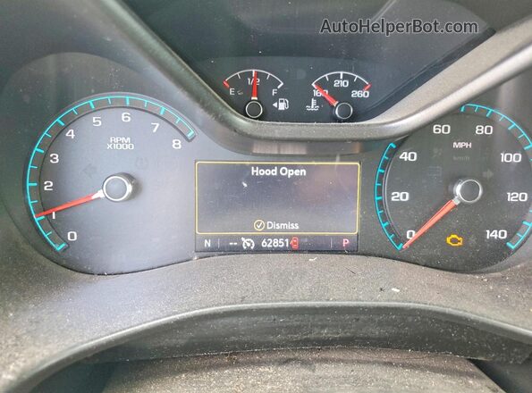 1GTG5CEN4M1165443 2021 GMC CANYON White Вид щитка приладів