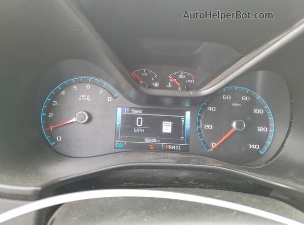 1GTG6CEN4J1296977 2018 GMC CANYON Black Вид щитка приладів