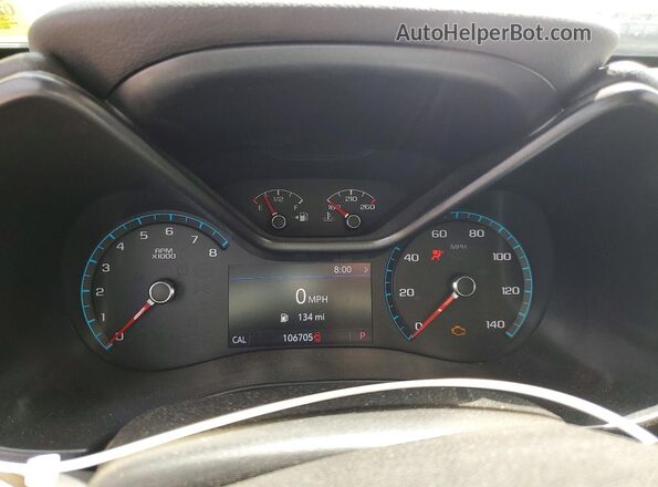 1GTG6CEN6K1272634 2019 GMC CANYON Серебряный Вид щитка приборов