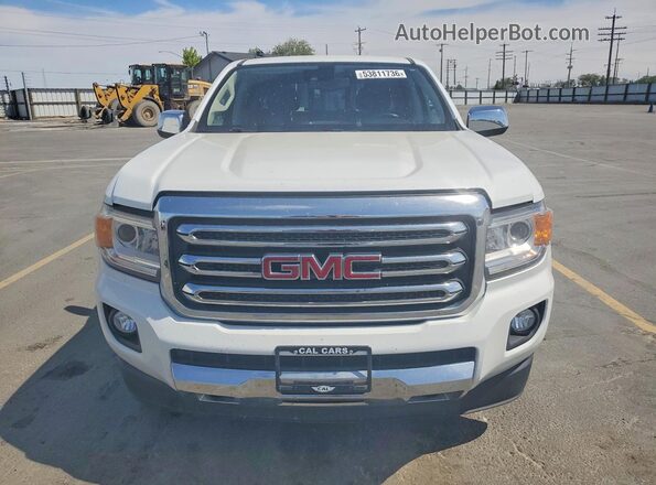 1GTG6DEN3J1207857 2018 GMC CANYON White Вид спереду