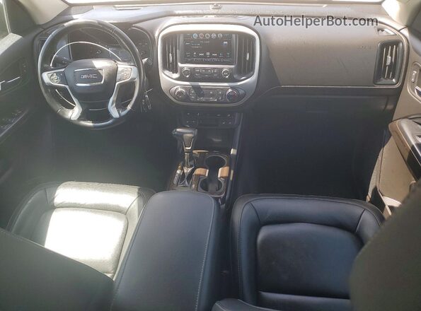 1GTG6DEN3J1207857 2018 GMC CANYON White Вид панелі приладів