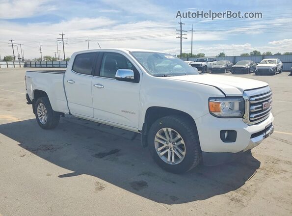 1GTG6DEN3J1207857 2018 GMC CANYON White Передня права чверть