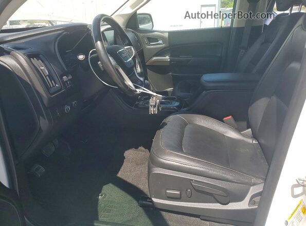 1GTG6DEN3J1207857 2018 GMC CANYON White Вид салону спереду