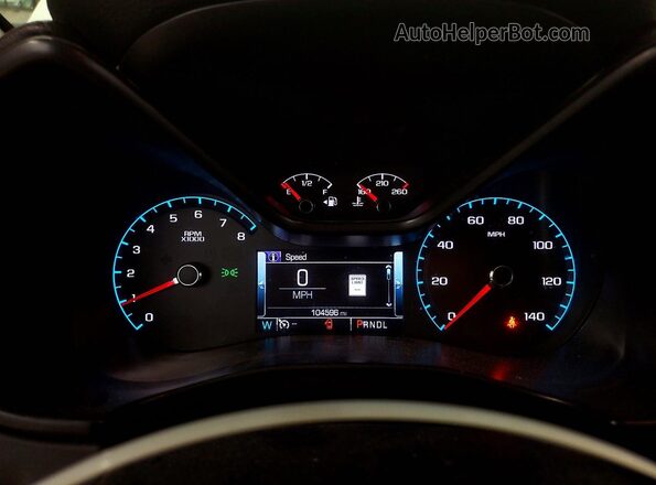 1GTG6DEN3J1300507 2018 GMC CANYON Белый Вид щитка приборов