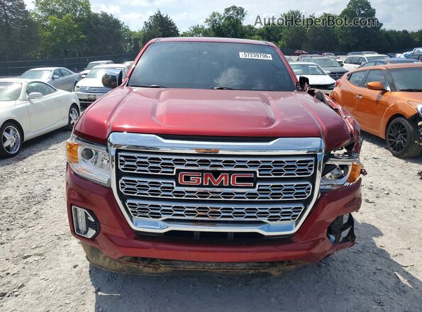 1GTG6EEN3M1133074 2021 GMC CANYON Maroon Դիմացի տեսք