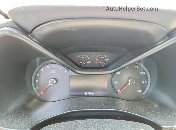 1GTG6FEN2M1285109 2021 GMC CANYON White Widok zestawu wskaźników