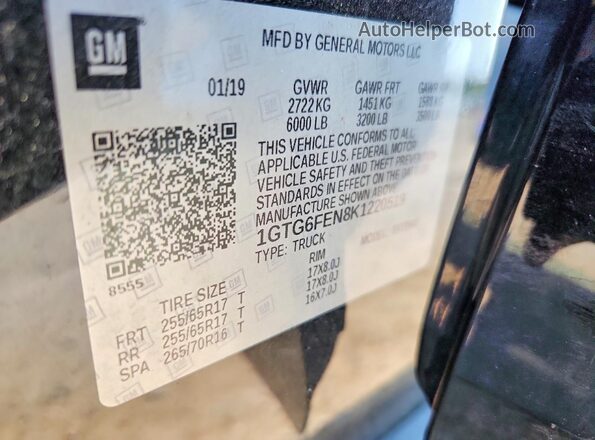 1GTG6FEN8K1220519 2019 GMC CANYON Gray Շարժիչի բաժամունքի տեսք