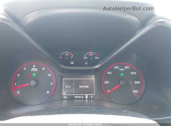 1GTH5BE38G1372550 2016 GMC CANYON White Rear seats view