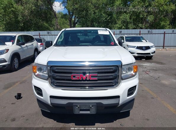 1GTH5BE38G1372550 2016 GMC CANYON White Instrument cluster view