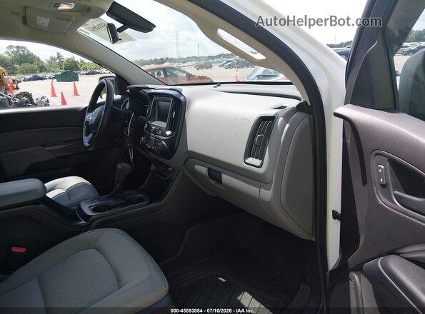 1GTH5BEA9J1130596 2018 GMC CANYON White Widok wnętrza z przodu
