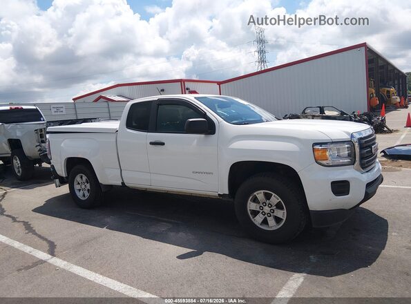 1GTH5BEA9J1130596 2018 GMC CANYON White Widok wnętrza z tyłu