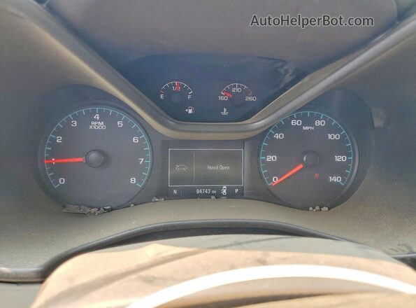 1GTH5BEN9J1101960 2018 GMC CANYON White Instrument cluster view