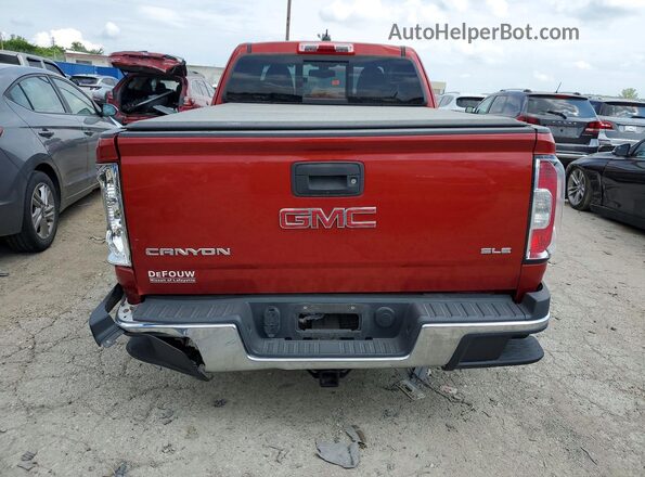 1GTH6CE35G1197130 2016 GMC CANYON Red Rear view