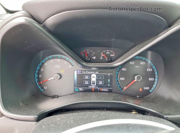 1GTH6CEN6J1293759 2018 GMC CANYON Burgundy Instrument cluster view