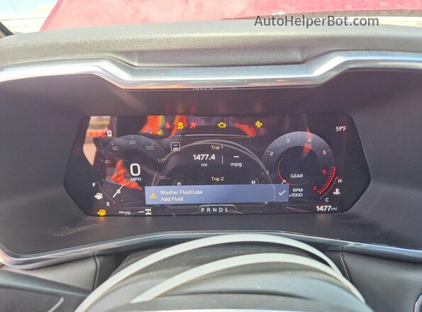 1GTP2BEK5T1171839 2026 GMC CANYON Red Սարքավորումների վահանակի տեսք