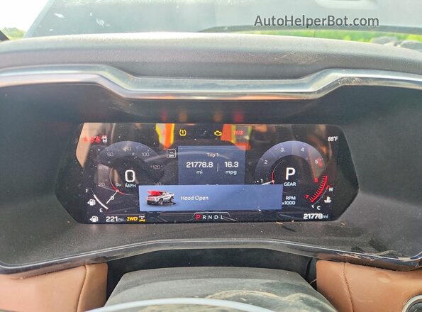 1GTP6DEK5R1318184 2024 GMC CANYON Black Widok zestawu wskaźników