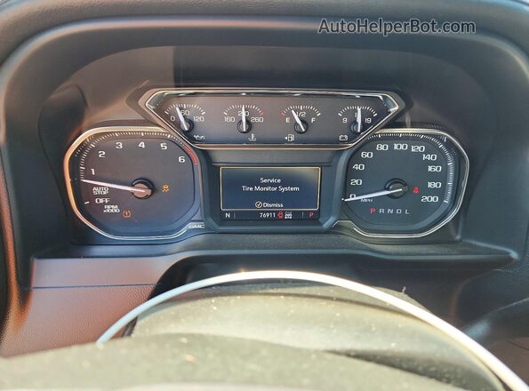 1GTP9EEDXLZ225720 2020 GMC SIERRA Blue Вид щитка приладів