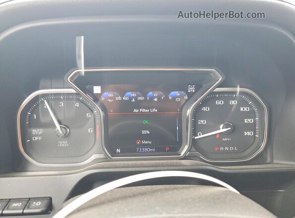 1GTP9EEL7LZ309548 2020 GMC SIERRA Two Tone Вид щитка приладів