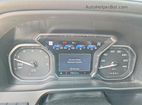 1GTP9EEL9LZ100120 2020 GMC SIERRA White Vista del cuadro de instrumentos