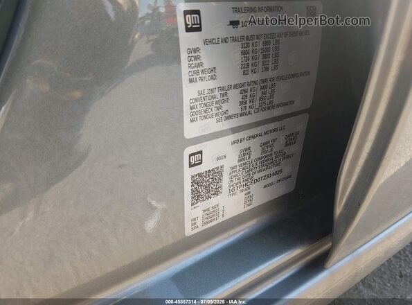 1GTPHCED0TZ314025 2026 GMC SIERRA Silver Вид підкапотного простору