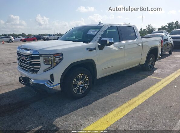1GTPHDED8SZ243211 2025 GMC SIERRA White წინა მარცხენა ხედი სამი მეოთხედიდან