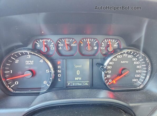 1GTR1LEC9HZ161561 2017 GMC SIERRA Silver Instrument cluster view