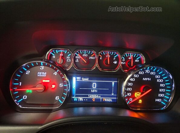 1GTR1MEC2HZ285130 2017 GMC SIERRA Black Instrument cluster view