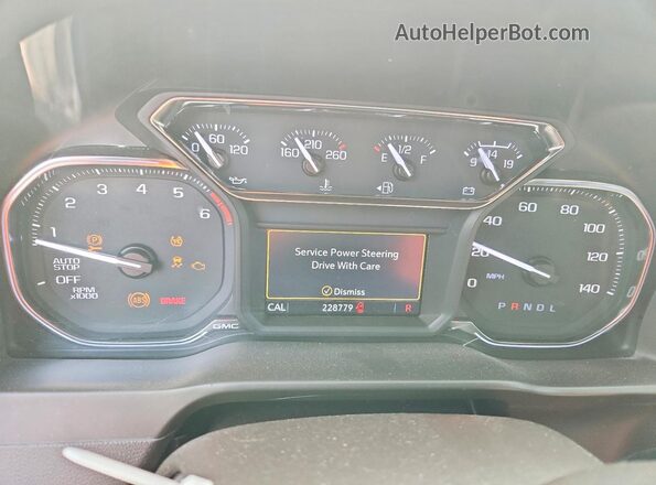 1GTR8BED3MZ203389 2021 GMC SIERRA White Սարքավորումների վահանակի տեսք