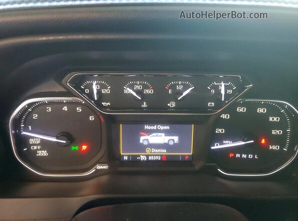 1GTR8CED3LZ125247 2020 GMC SIERRA White Instrument cluster view