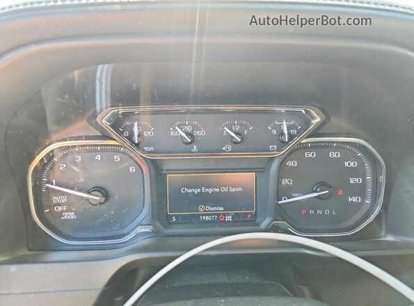 1GTR9BED5LZ257921 2020 GMC SIERRA Silver Widok zestawu wskaźników