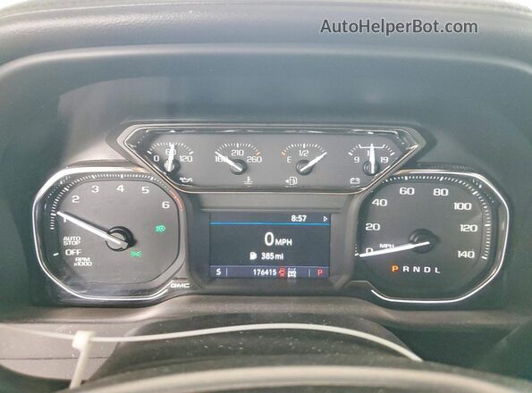 1GTR9BED5LZ295519 2020 GMC SIERRA White Вид щитка приладів