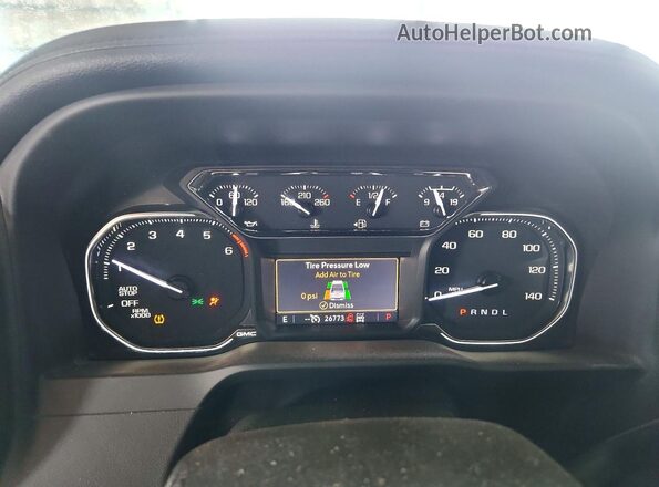 1GTR9CED0MZ286573 2021 GMC SIERRA Серый Вид щитка приборов
