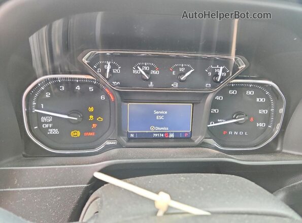 1GTR9CED5MZ278873 2021 GMC SIERRA Черный Вид щитка приборов