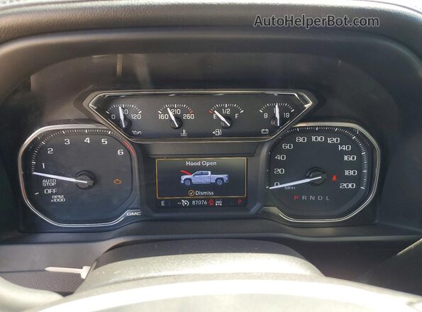 1GTU9CEDXMZ127103 2021 GMC SIERRA Черный Вид щитка приборов