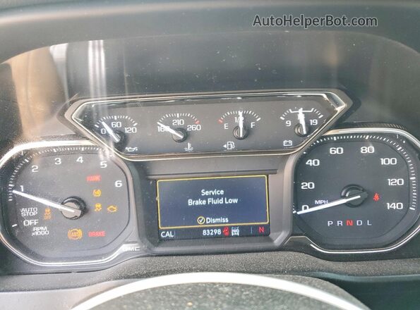 1GTU9DETXNZ166465 2022 GMC SIERRA Черный Вид щитка приборов