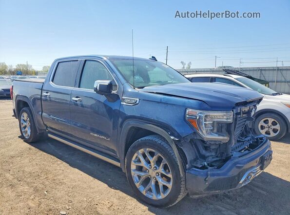 1GTU9FED3KZ320482 2019 GMC SIERRA Blue Передня права чверть