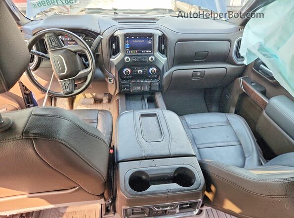 1GTU9FEL4LZ127489 2020 GMC SIERRA Blue Առջևի վահանակի տեսք