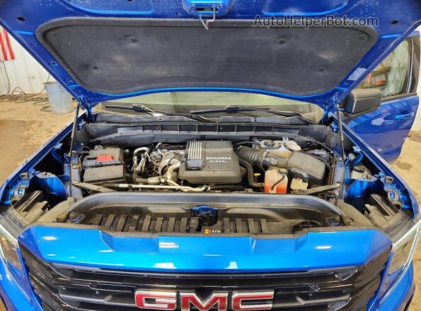 1GTUUCE83PZ230336 2023 GMC SIERRA Blue Սալոնի հետևի տեսք