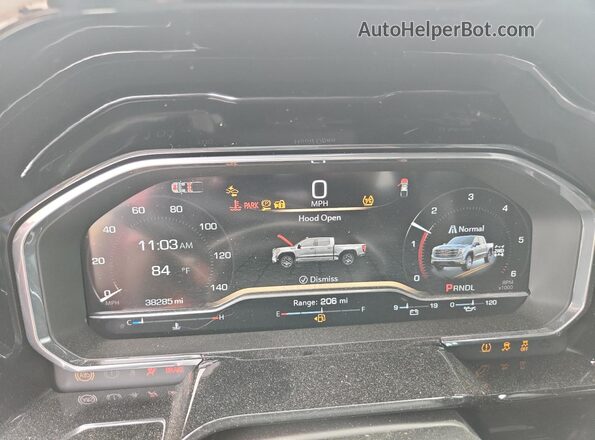 1GTUUCED1RZ157161 2024 GMC SIERRA Red Вид щитка приладів