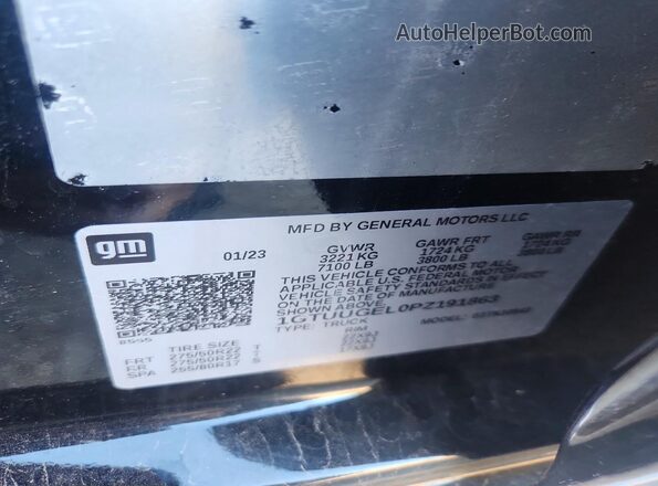 1GTUUGEL0PZ191863 2023 GMC SIERRA Black Вид підкапотного простору