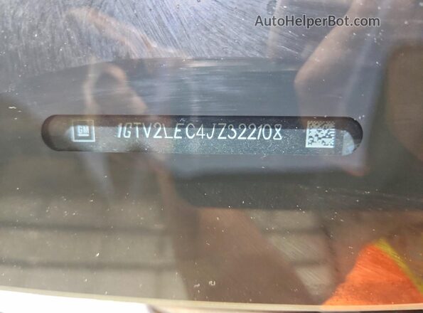 1GTV2LEC4JZ322108 2018 GMC SIERRA White VIN կոդի պիտակի տեսք