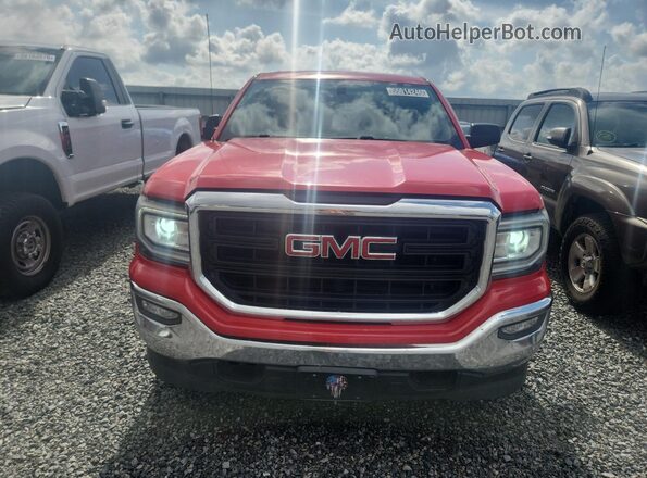 1GTV2LEH7JZ285292 2018 GMC SIERRA Red VIN კოდის სტიკერის ხედი