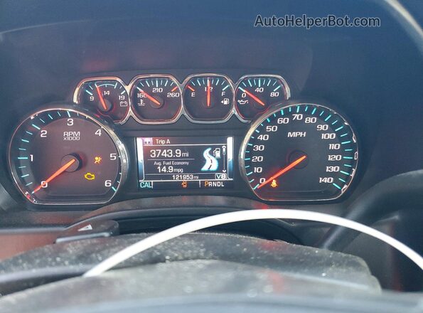 1GTV2MEC2JZ101600 2018 GMC SIERRA Blue Vista del cuadro de instrumentos