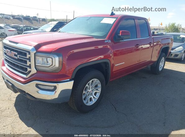 1GTV2MEC2JZ142762 2018 GMC SIERRA Красный Передняя левая четверть