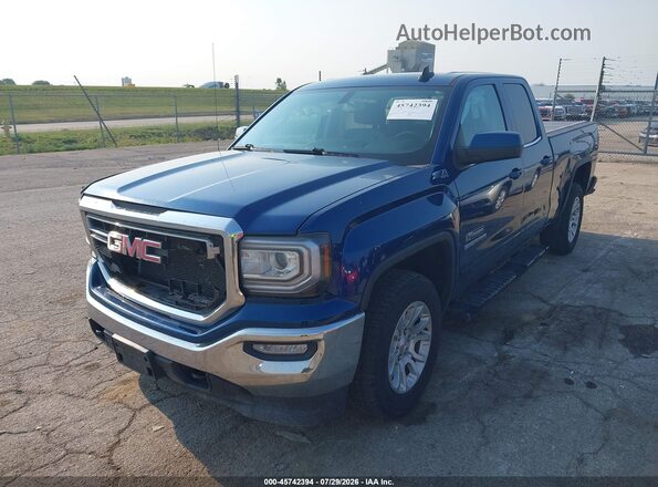 1GTV2MEC5GZ233713 2016 GMC SIERRA Blue წინა მარცხენა ხედი სამი მეოთხედიდან