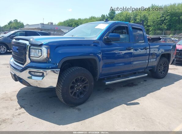 1GTV2MEC8HZ137091 2017 GMC SIERRA Синий Передняя левая четверть